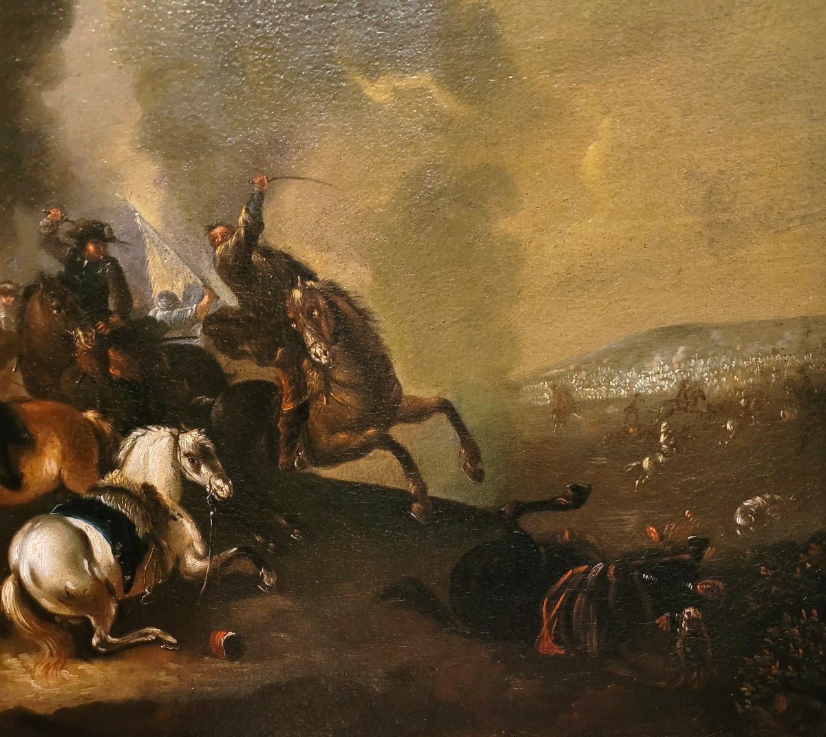 “Battaglia tra cavalieri” Scuola di fine XVII -photo-2