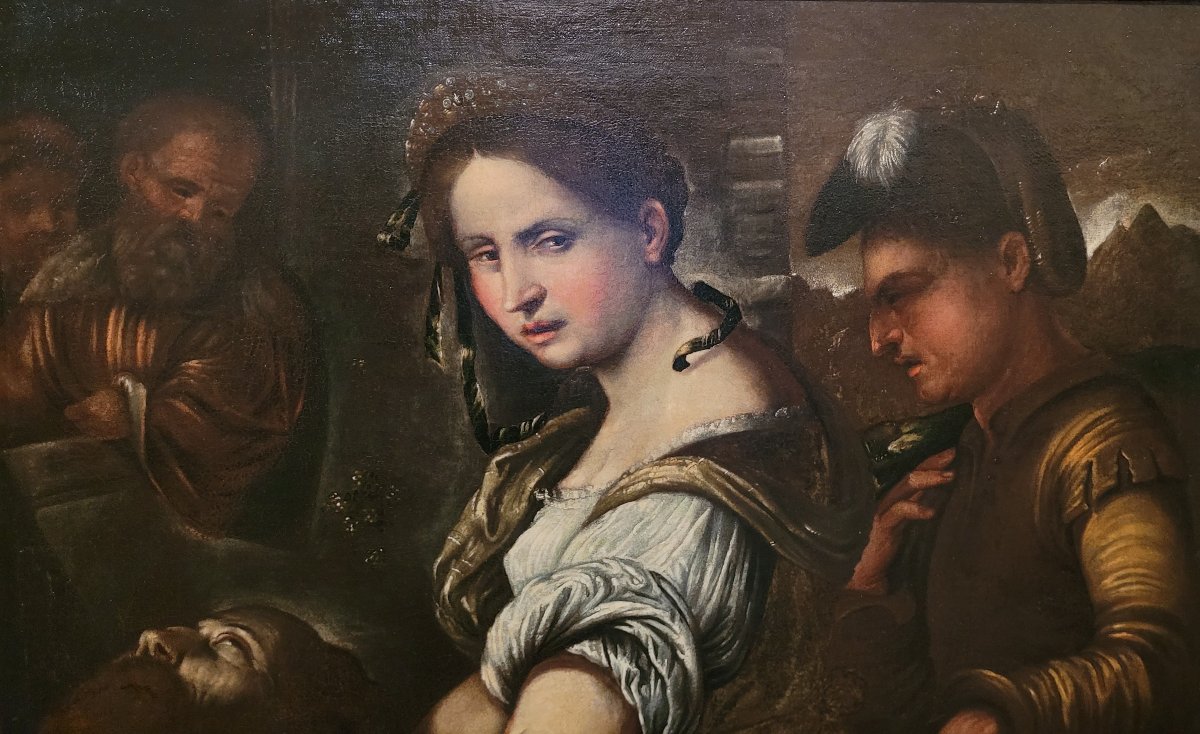 “Giuditta con la testa di Oloferne”  Ambito lombardo/cerchia romaniniana fine XVI inizio XVII -photo-2