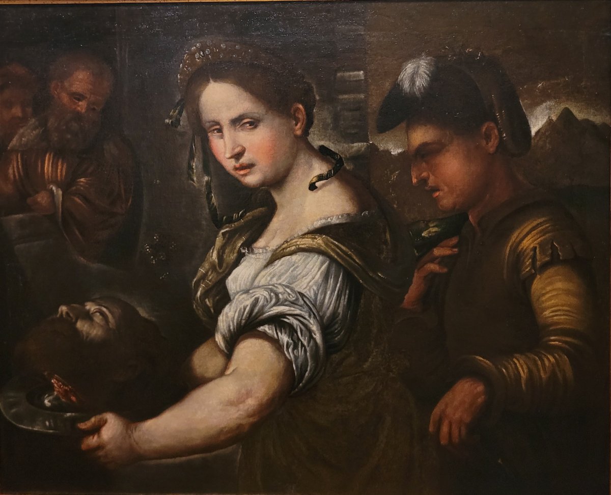 “Giuditta con la testa di Oloferne”  Ambito lombardo/cerchia romaniniana fine XVI inizio XVII -photo-3