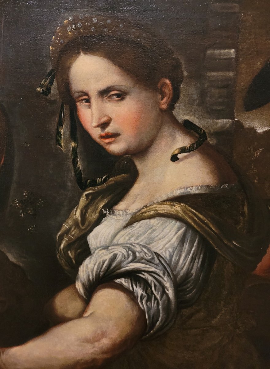 “Giuditta con la testa di Oloferne”  Ambito lombardo/cerchia romaniniana fine XVI inizio XVII -photo-2