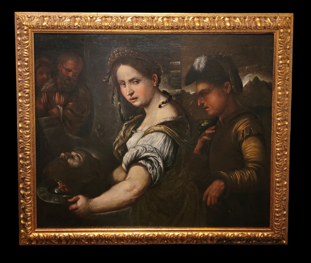 “Giuditta con la testa di Oloferne”  Ambito lombardo/cerchia romaniniana fine XVI inizio XVII 