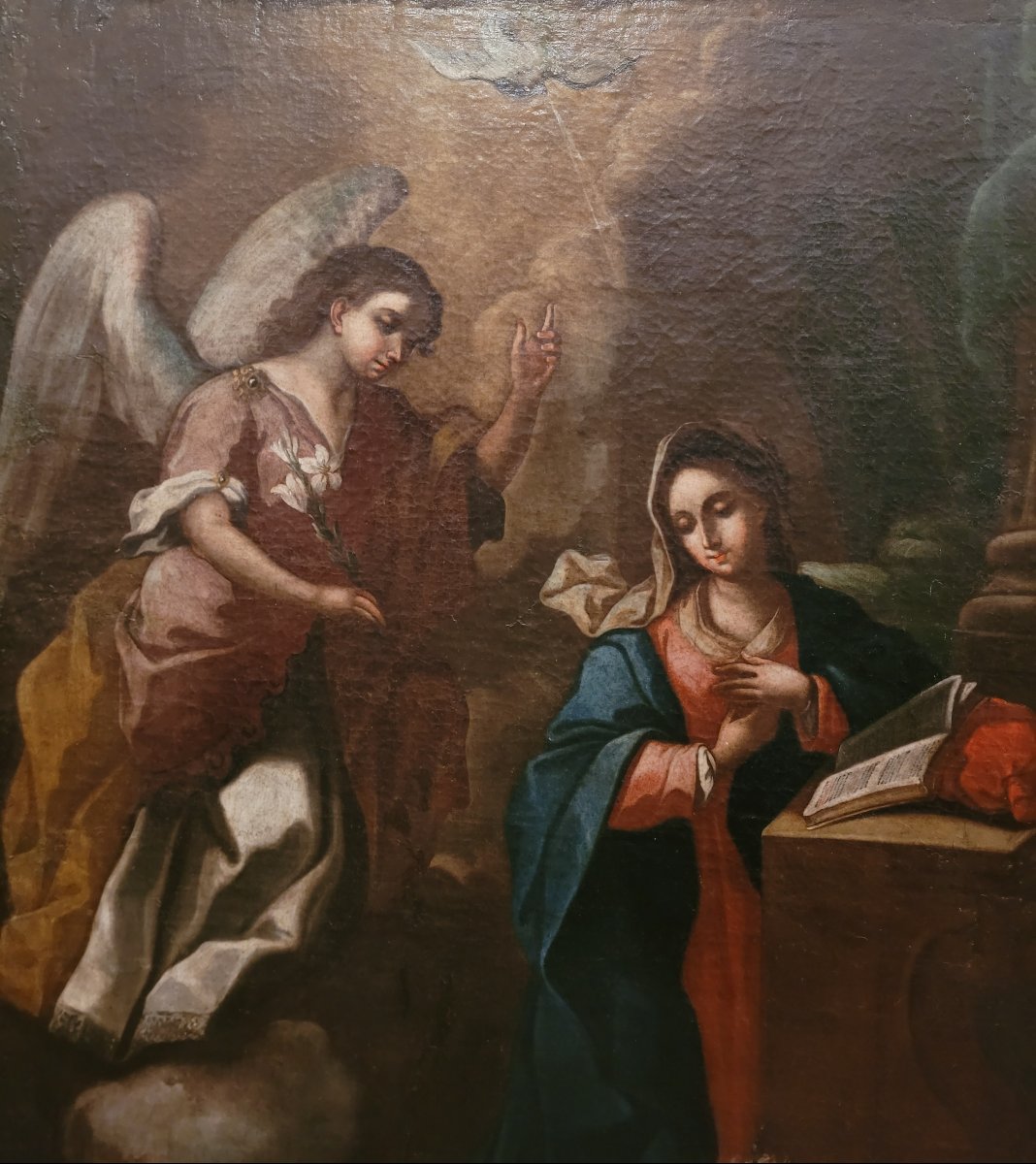 “Annunciazione” Scuola italiana del  XVII–XVIII secolo-photo-2