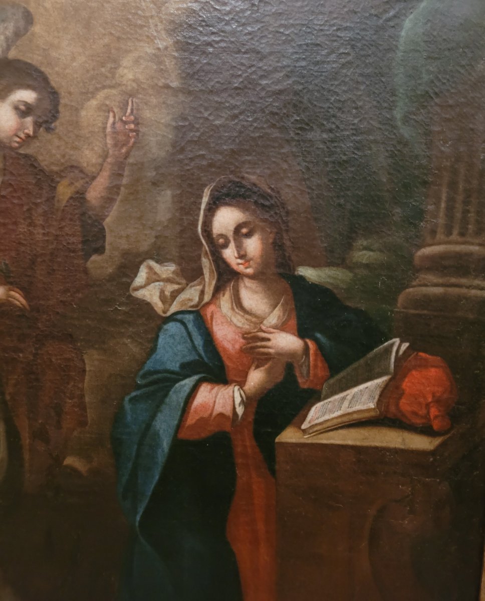 “Annunciazione” Scuola italiana del  XVII–XVIII secolo-photo-3