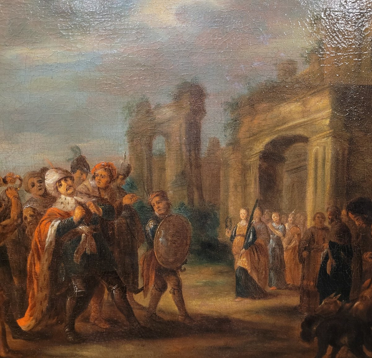 “Il ritorno di Jefte”  Scuola italiana di fine XVII – inizi XVIII secolo -photo-3