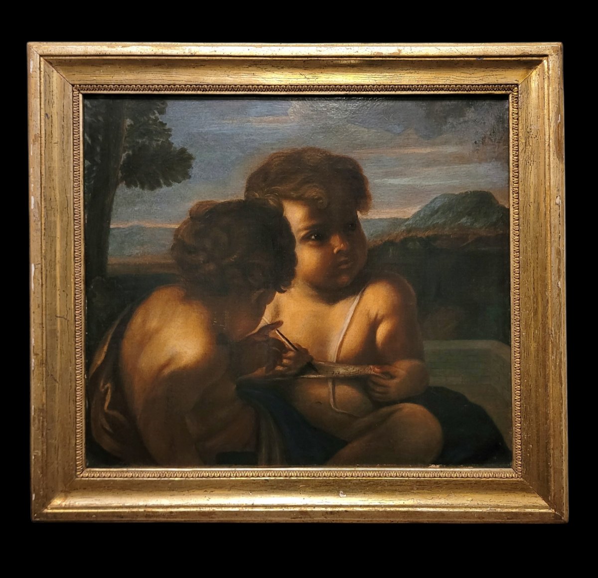 "Allagoria dell'erudizione" olio su tela fine XVII secolo