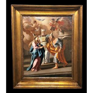 “Lo Sposalizio della Vergine” Francesco De Mura (attr.) (Napoli, 21 aprile 1696 – Napoli, 19 ag