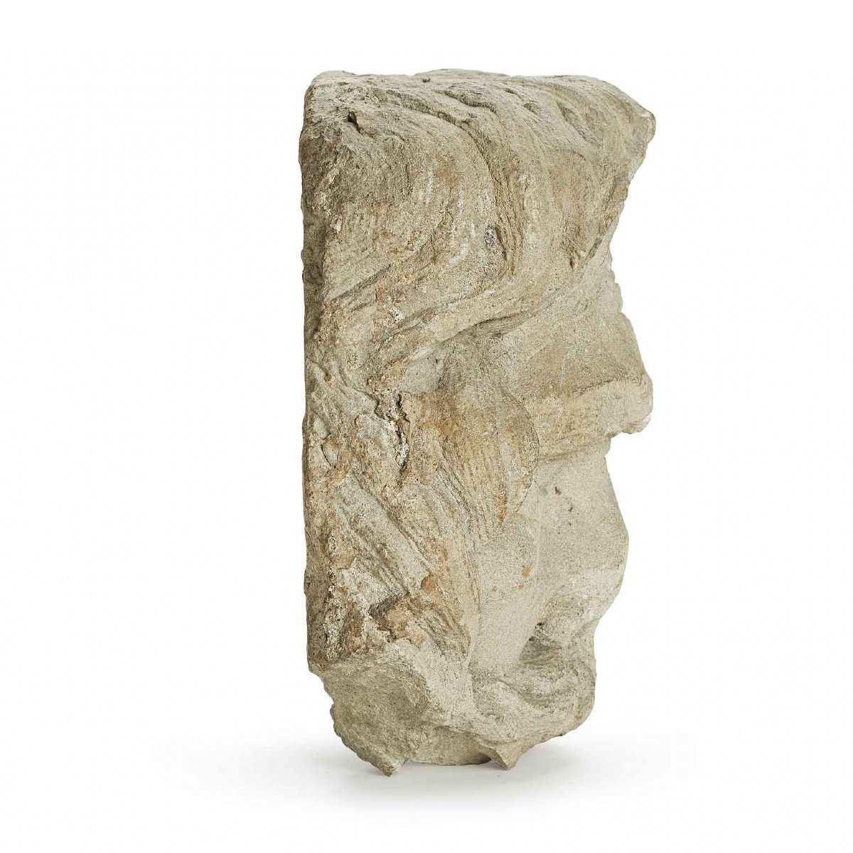 Maschera da fontana in pietra serena-photo-3