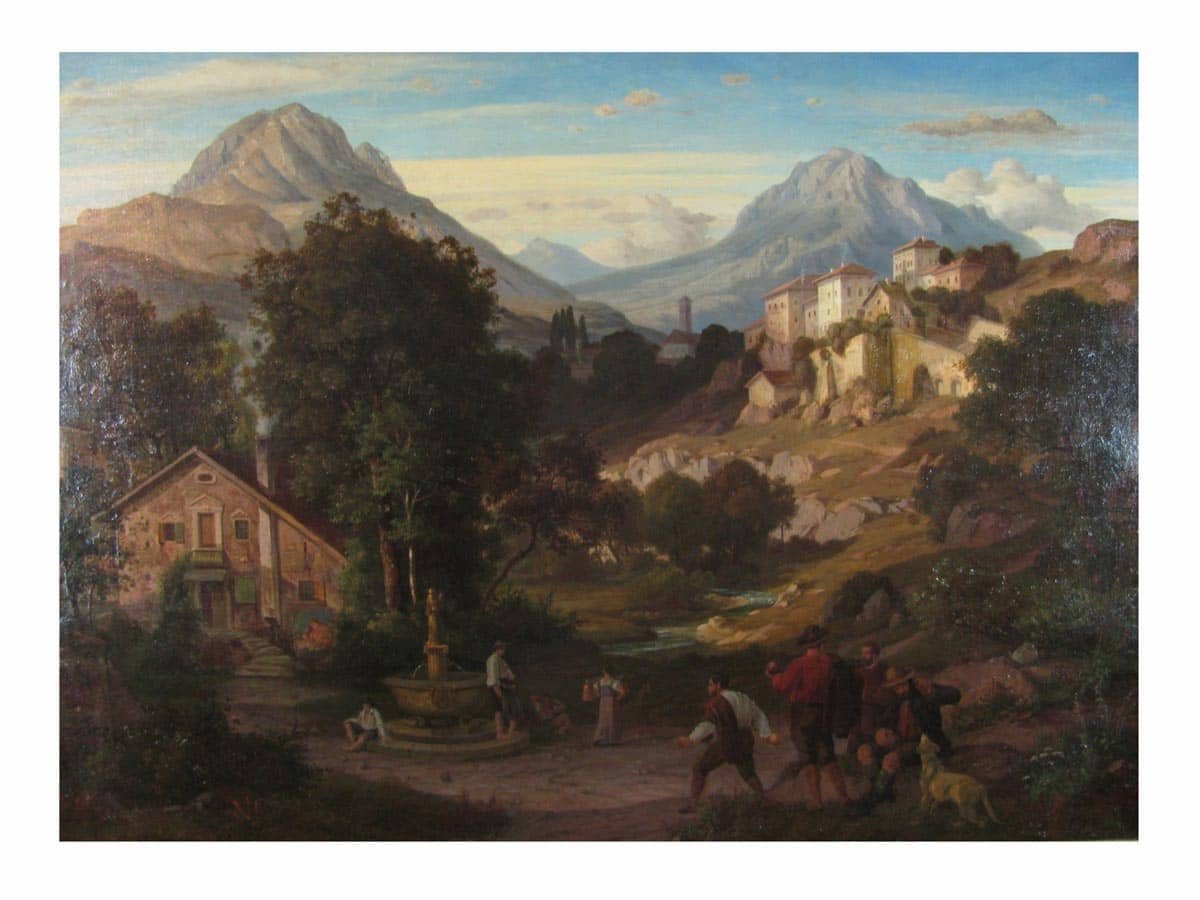 Eduard Cohen Paesaggio di Montagna 1866-photo-2