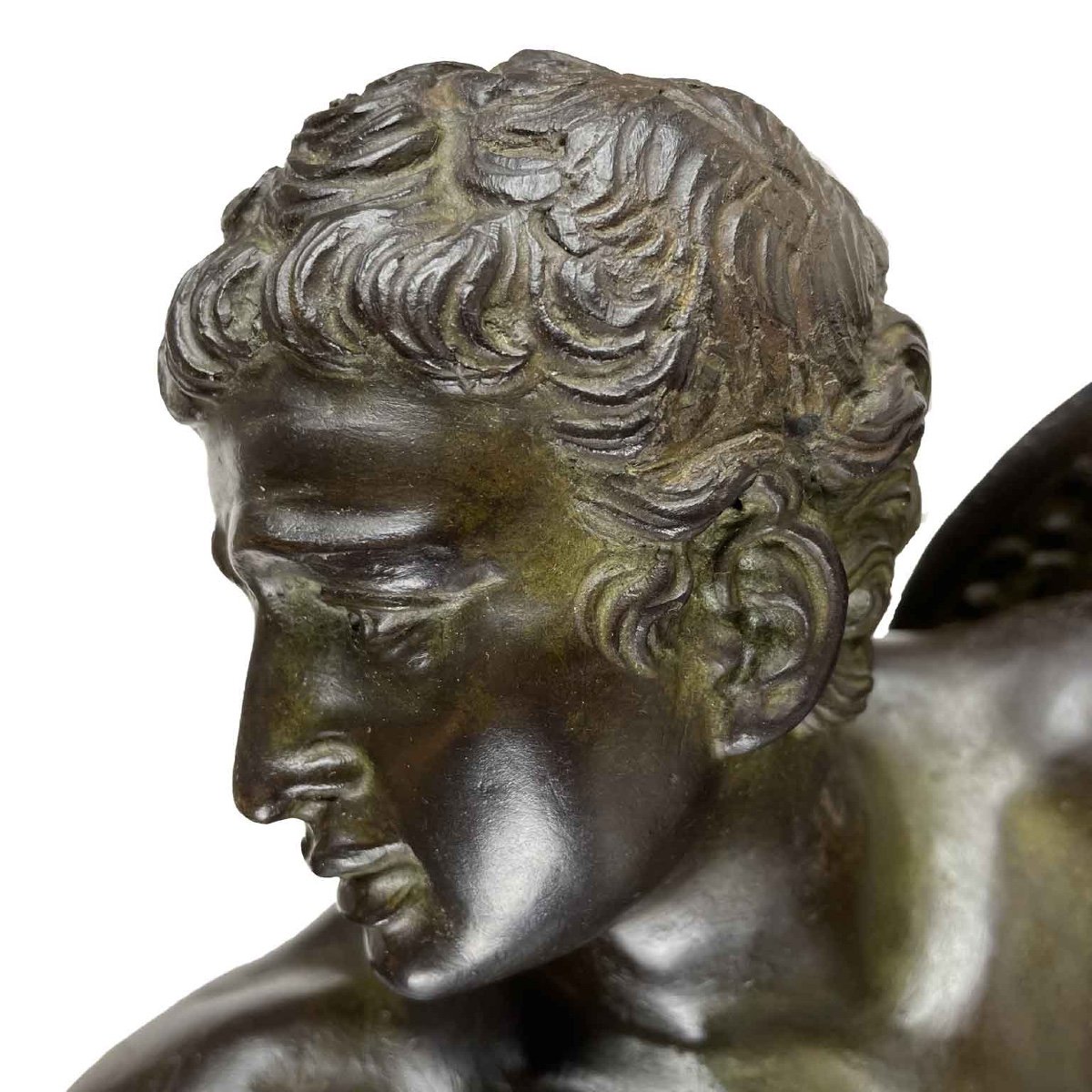Statua In Bronzo Di Gladiatore Da Un Maestro Del 1800-photo-3
