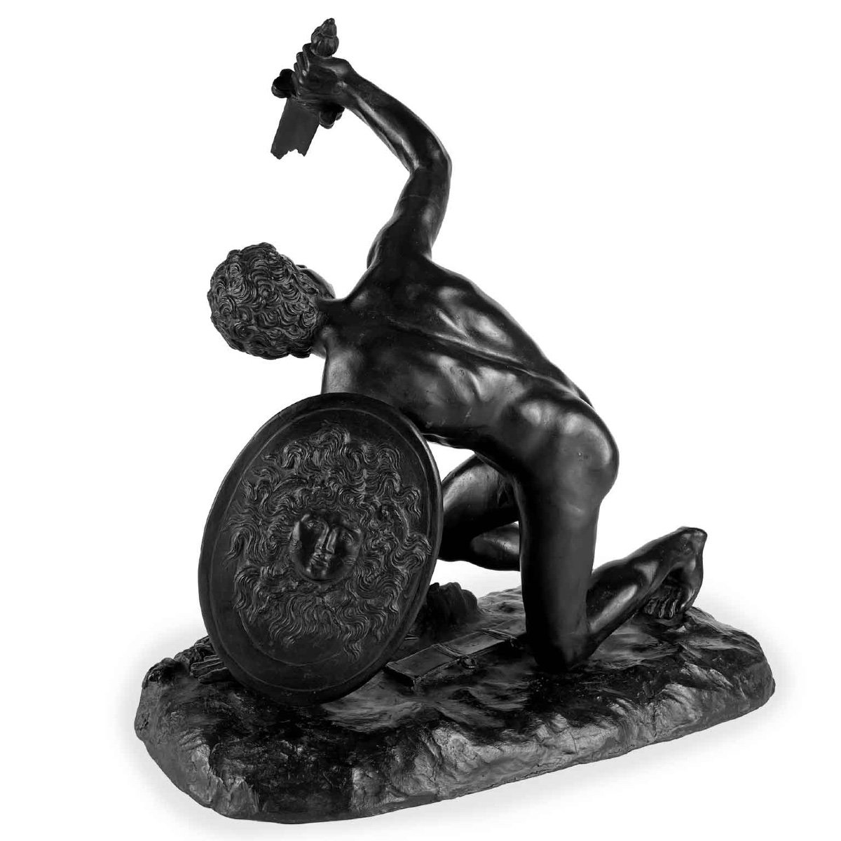 Statua In Bronzo Di Gladiatore Da Un Maestro Del 1800-photo-5