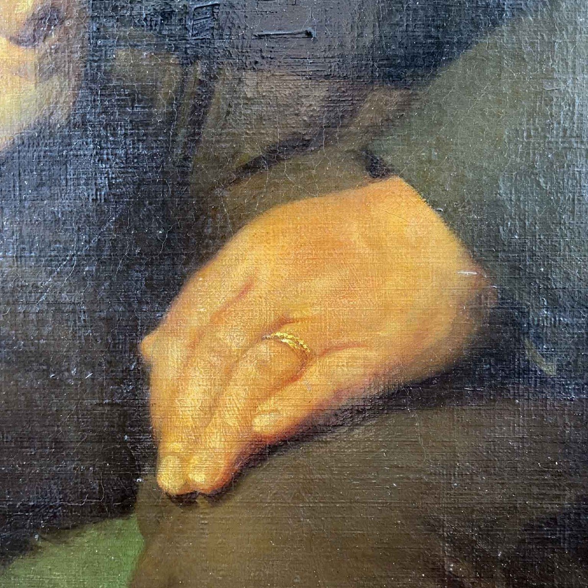 Giuseppe Penuti Gentiluomo Con Cane Bracco 1868 Ritratto Italiano Neoclassico-photo-5