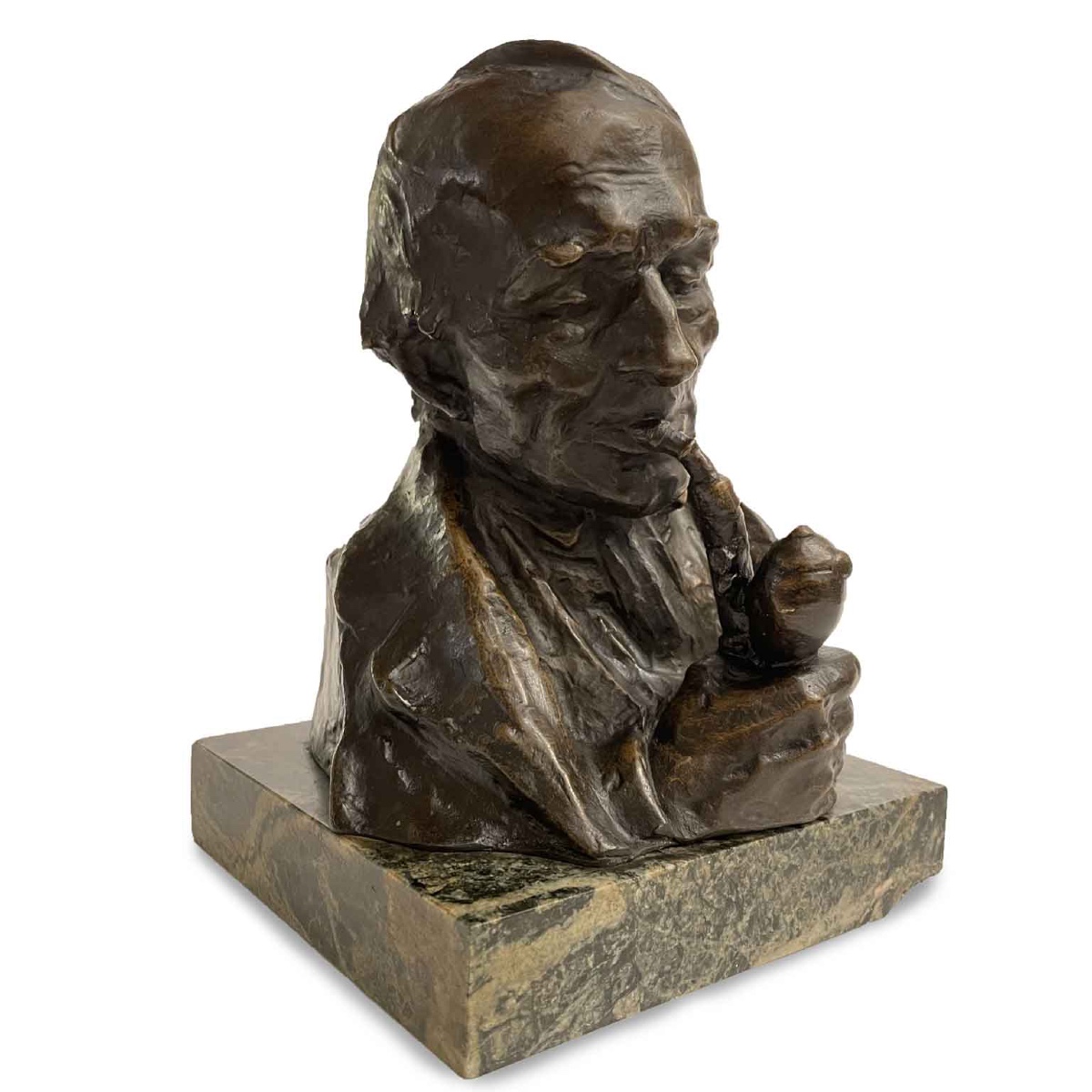 Hans Muller Busto d’Uomo con Pipa fine 1800