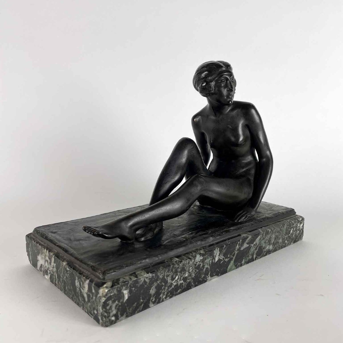 Donato Gramegna Figura Di Donna In Bronzo-photo-3