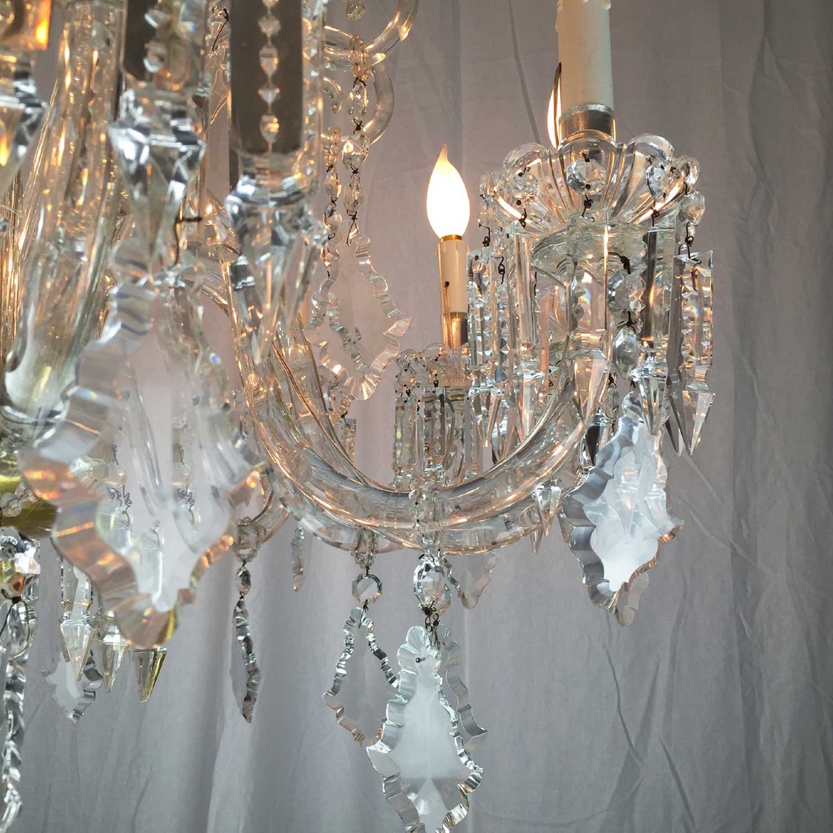 Lampadario Antico Cristallo Bohemia 12 bracci-photo-2