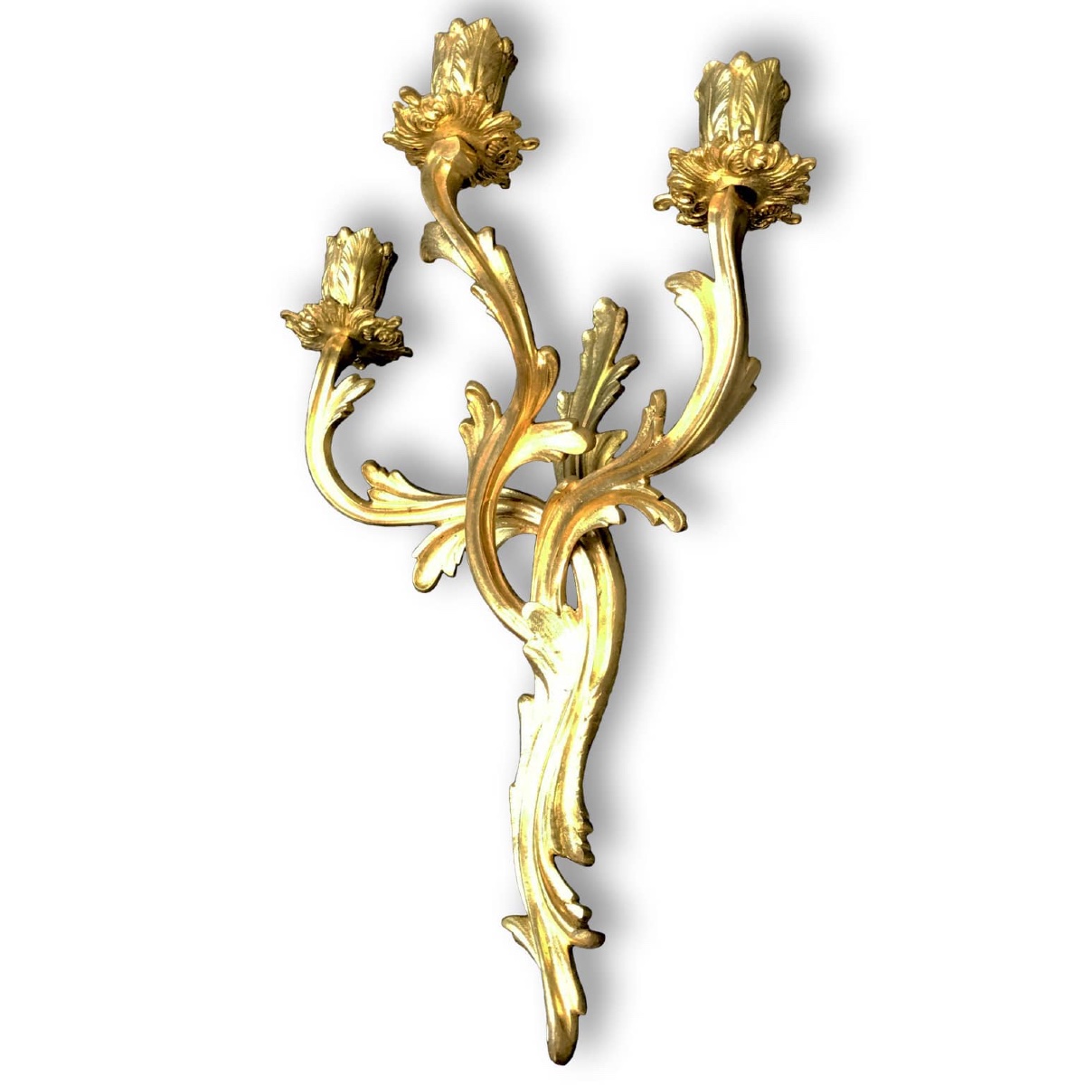 Coppia di Appliques in Bronzo Dorato-photo-3