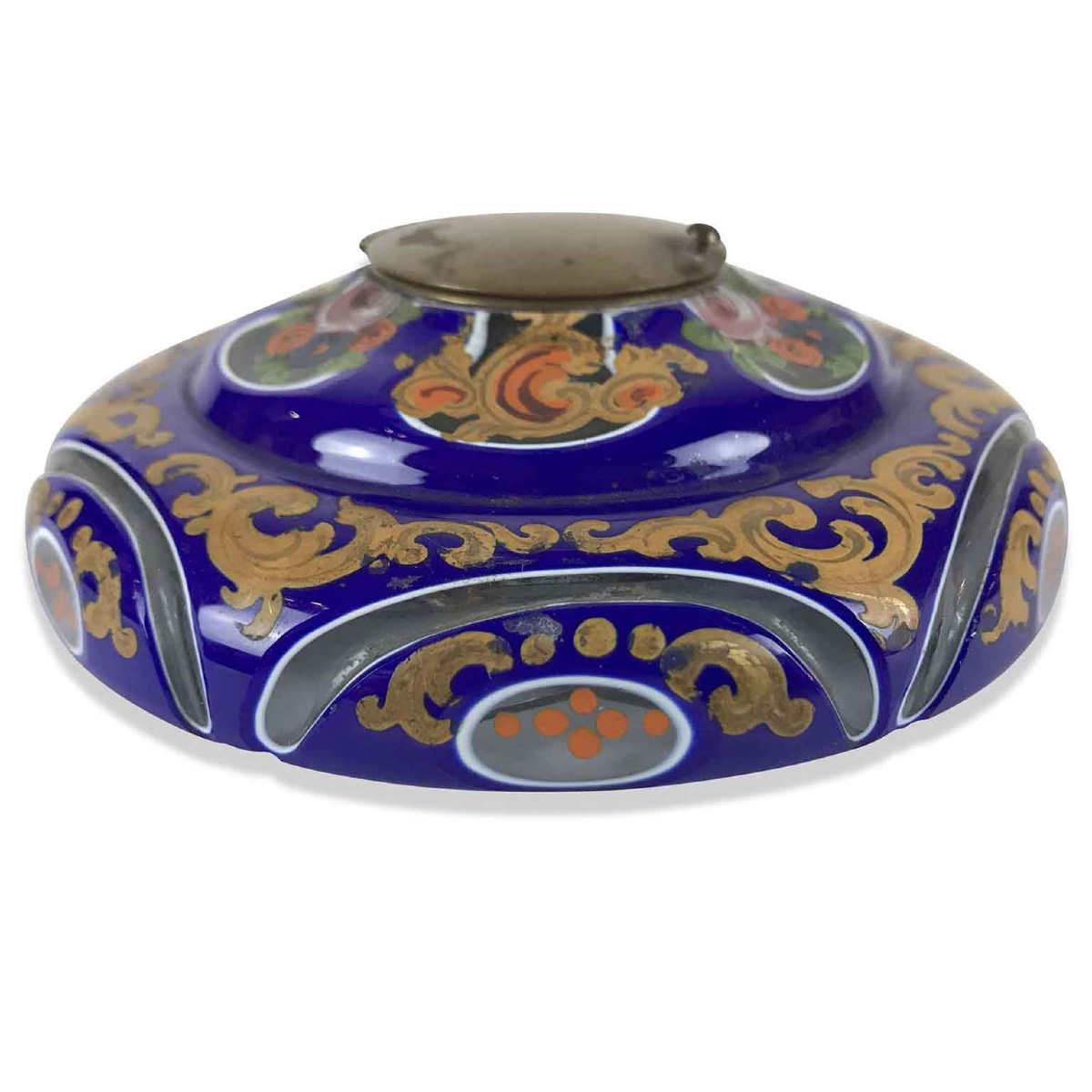 Calamaio in Vetro Biedermeier Judaica-photo-4