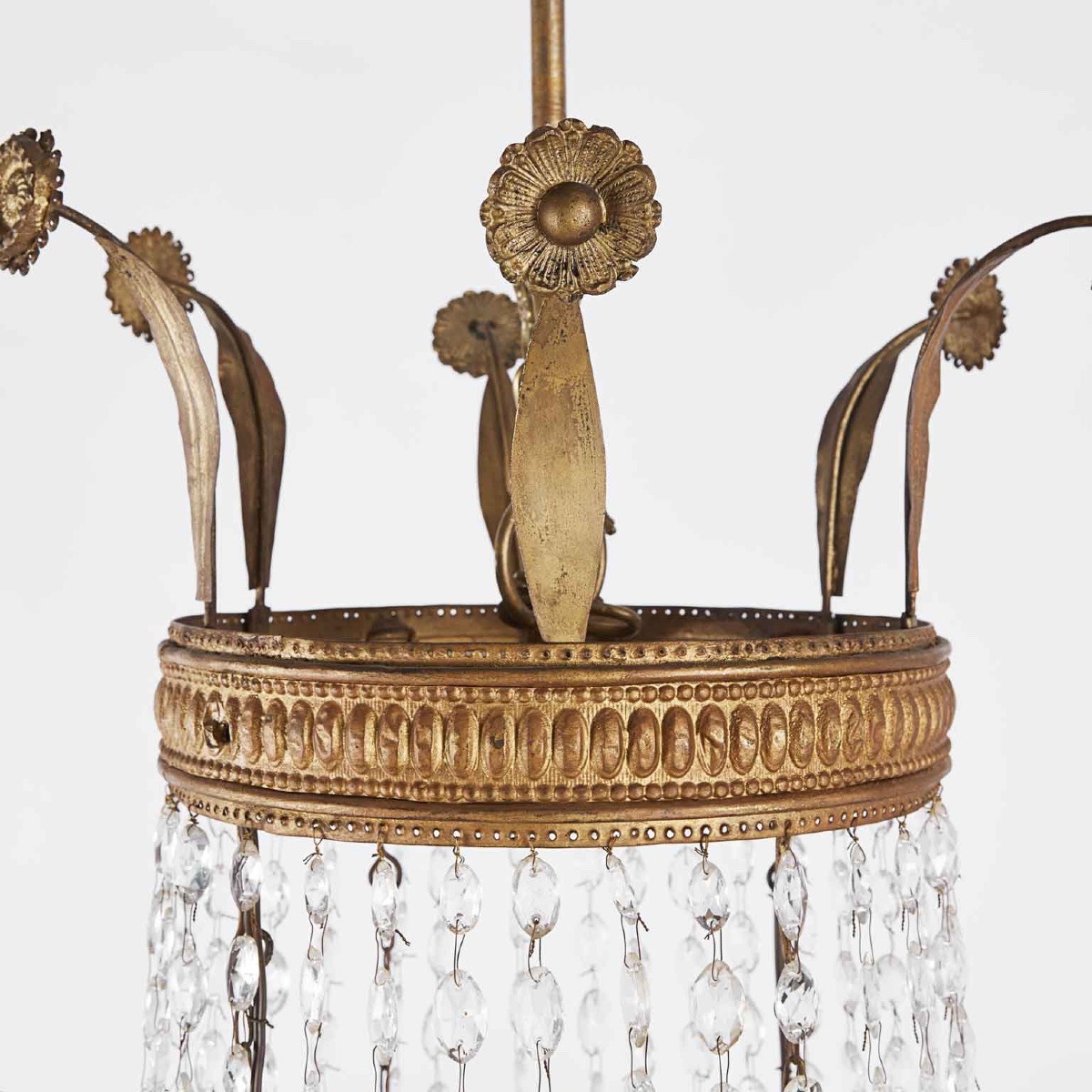 Lampadario Italiano  Impero in Cristallo Inizio 1800 -photo-1