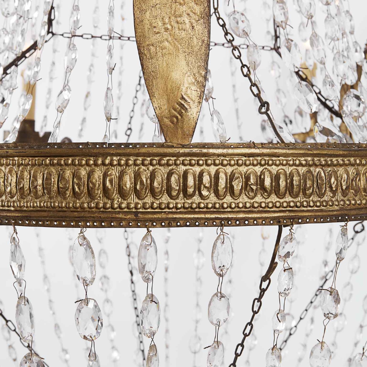 Lampadario Italiano  Impero in Cristallo Inizio 1800 -photo-4