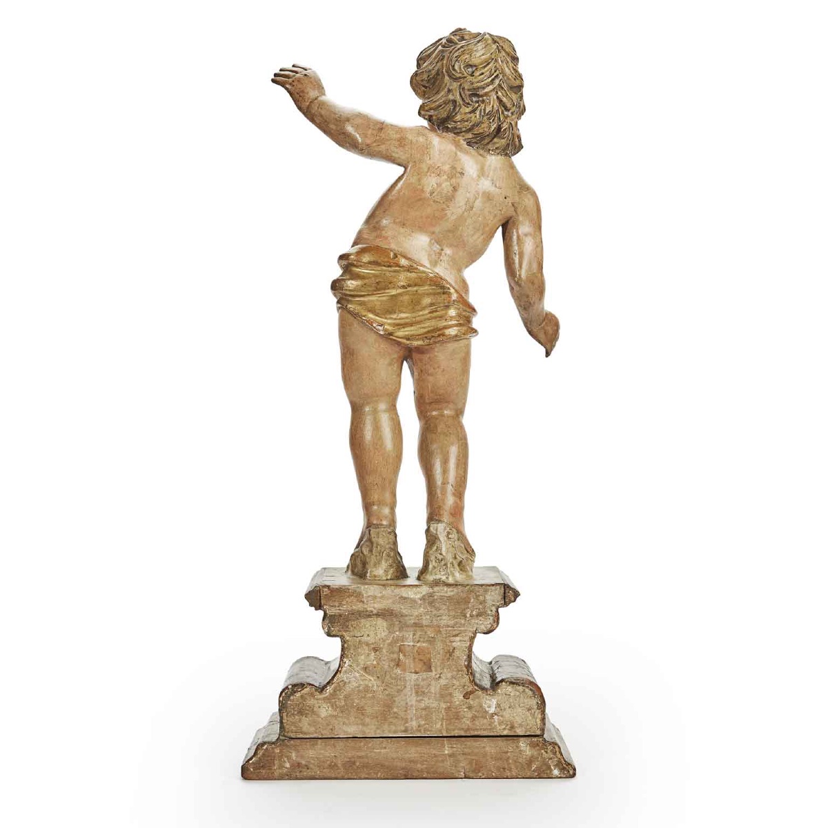 Coppia di Figure su Base Scolpita del 1700-photo-3