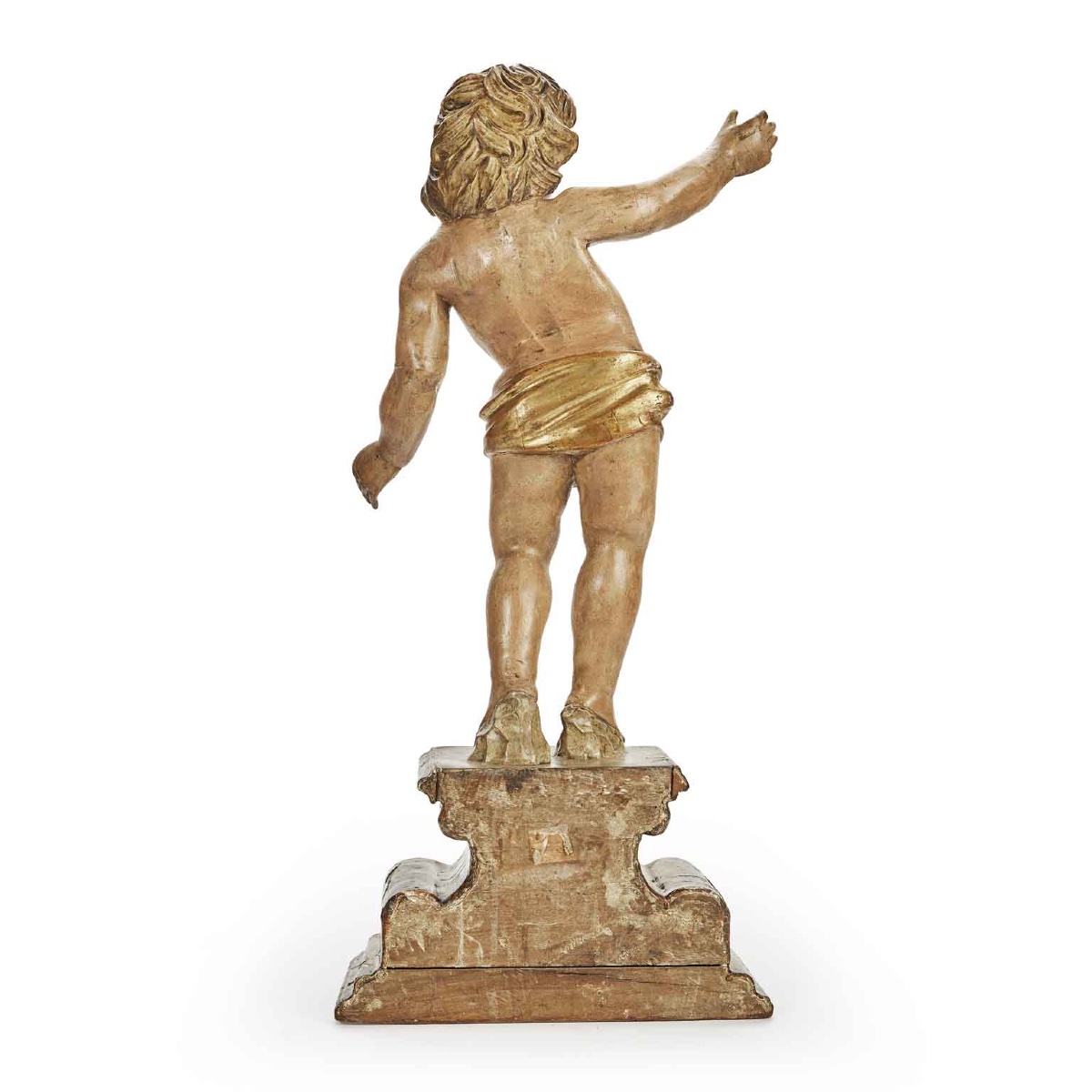 Coppia di Figure su Base Scolpita del 1700-photo-3