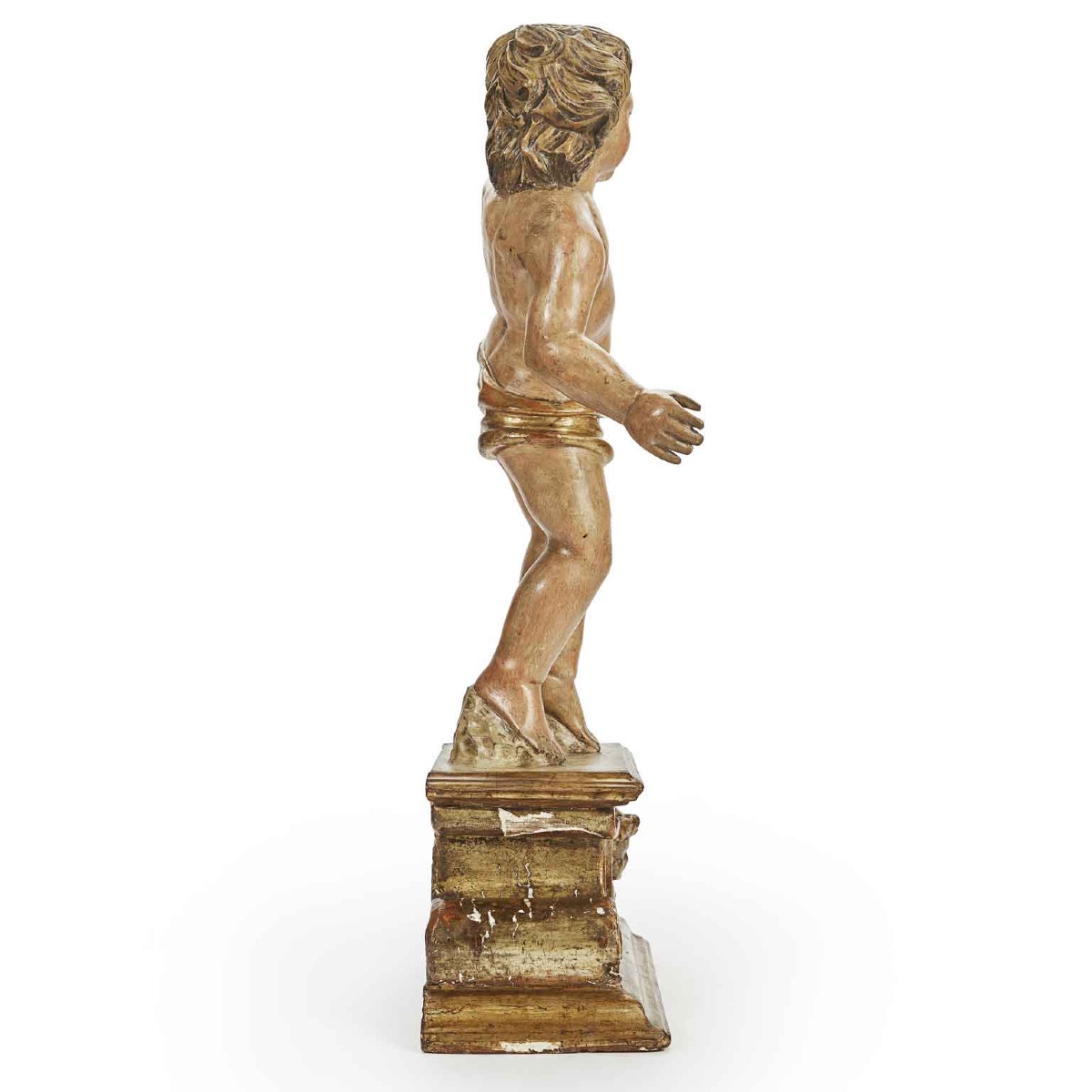 Coppia di Figure su Base Scolpita del 1700-photo-6