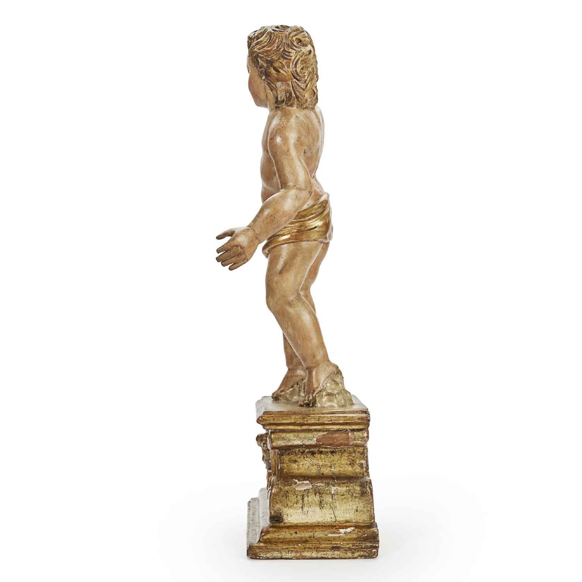 Coppia di Figure su Base Scolpita del 1700-photo-8