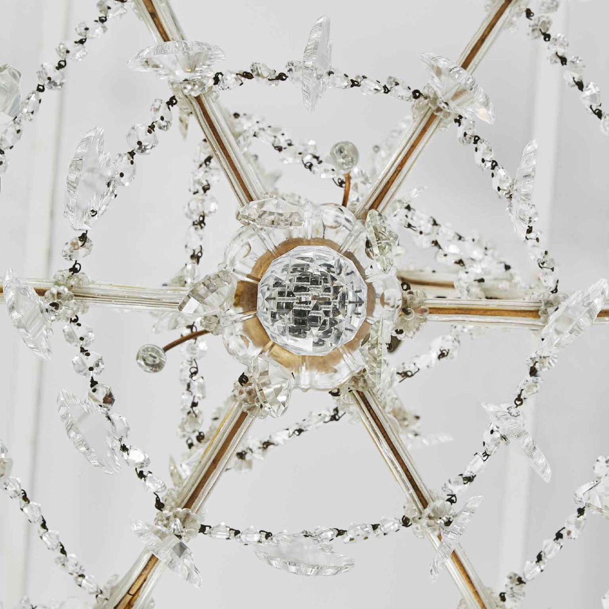 Lampadario Maria Teresa in Cristallo a 7 luci del 1950-photo-2