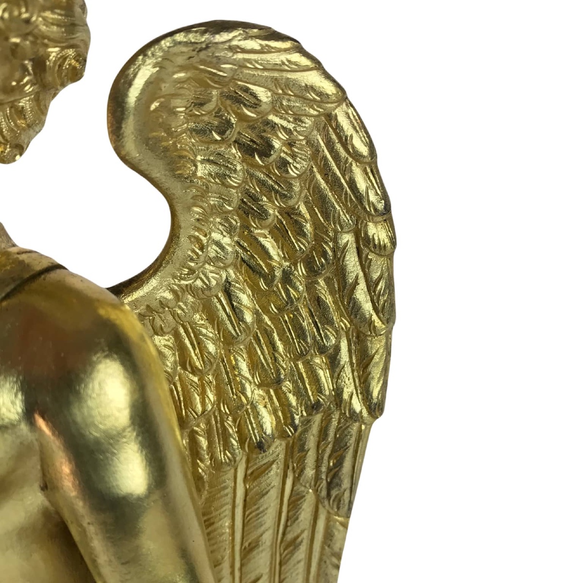 Coppia di Candelabri Impero in Bronzo Dorato-photo-3