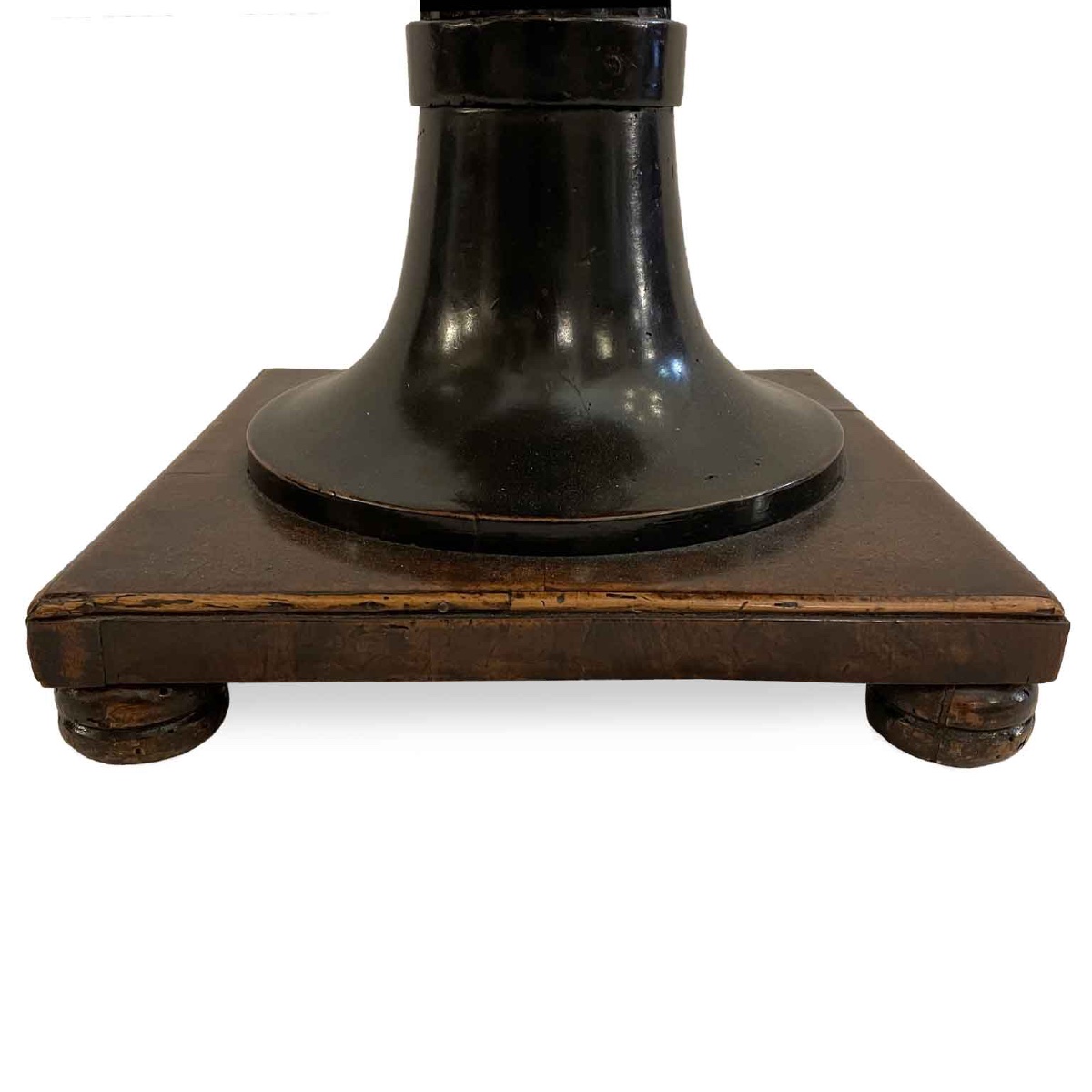 Tavolino Intarsiato Impero Inizio 1800  Guéridon Italiano in Noce con Cassetto -photo-3