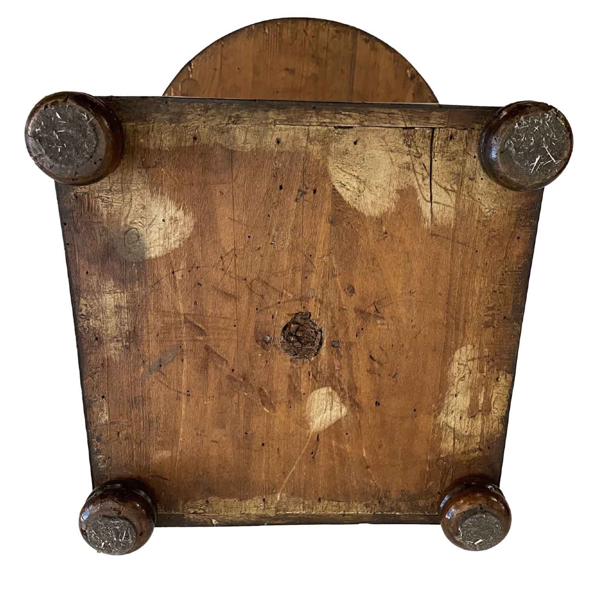 Tavolino Intarsiato Impero Inizio 1800  Guéridon Italiano in Noce con Cassetto -photo-1