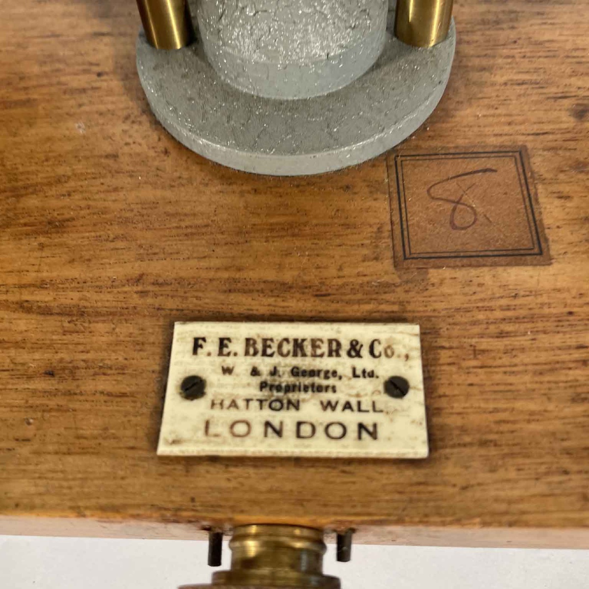 Antica Bilancia Da Farmacia F. E. Becker & CO Inglese Inizi 1900-photo-4