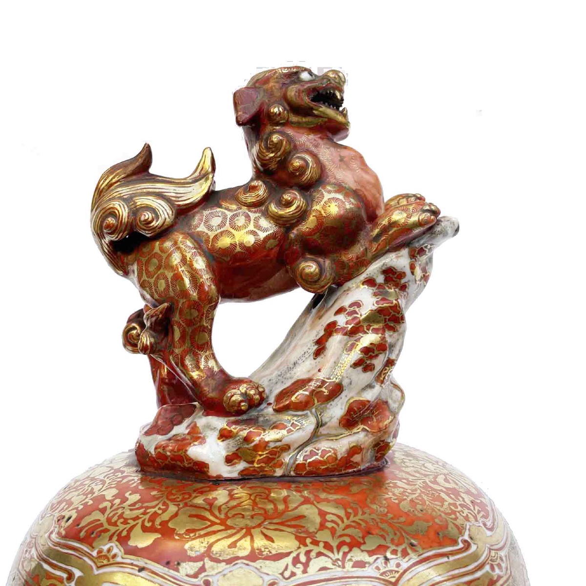 Grande Vaso In Porcellana Kutani Periodo Meiji Fine 1800-photo-6