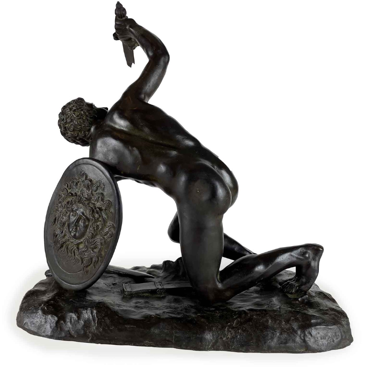 Statua In Bronzo Di Gladiatore 1900-photo-3