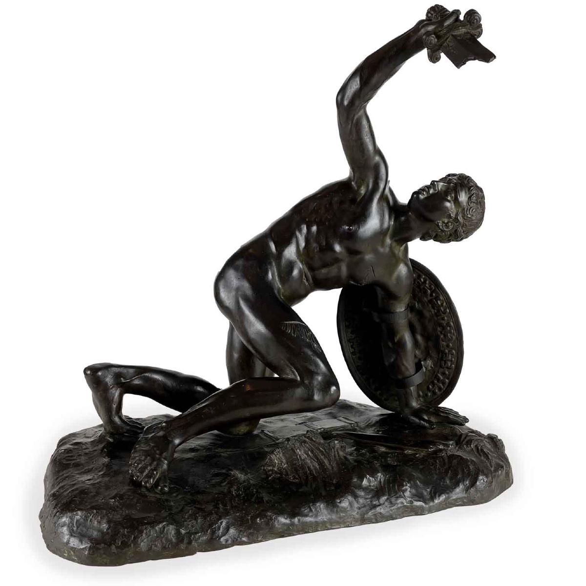 Statua In Bronzo Di Gladiatore 1900-photo-2