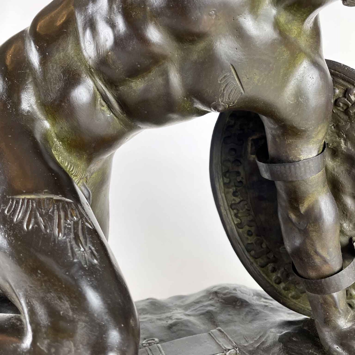 Statua In Bronzo Di Gladiatore 1900-photo-3