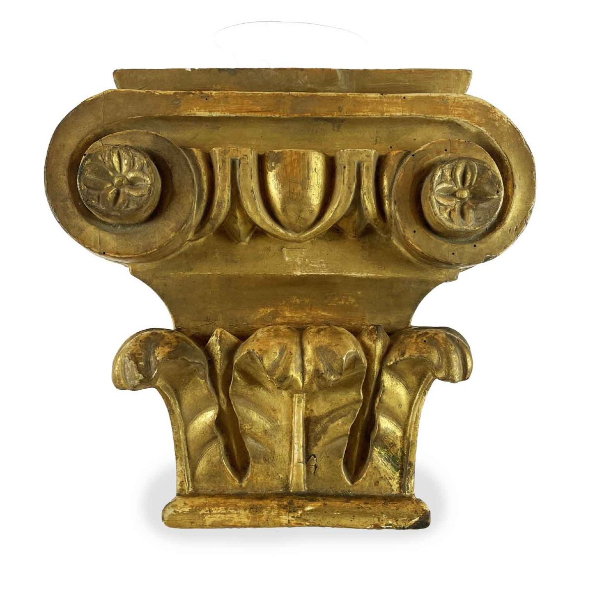 Coppia Di Capitelli Dorati 1800-photo-2