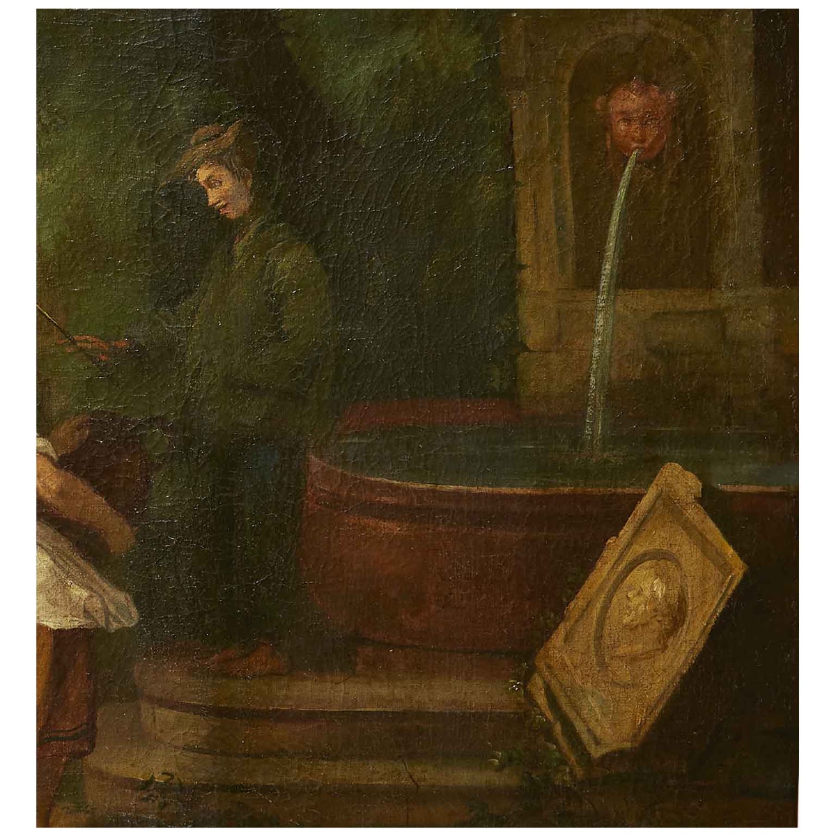 Scuola Ungherese Scena Bucolica Fine 1800-photo-1