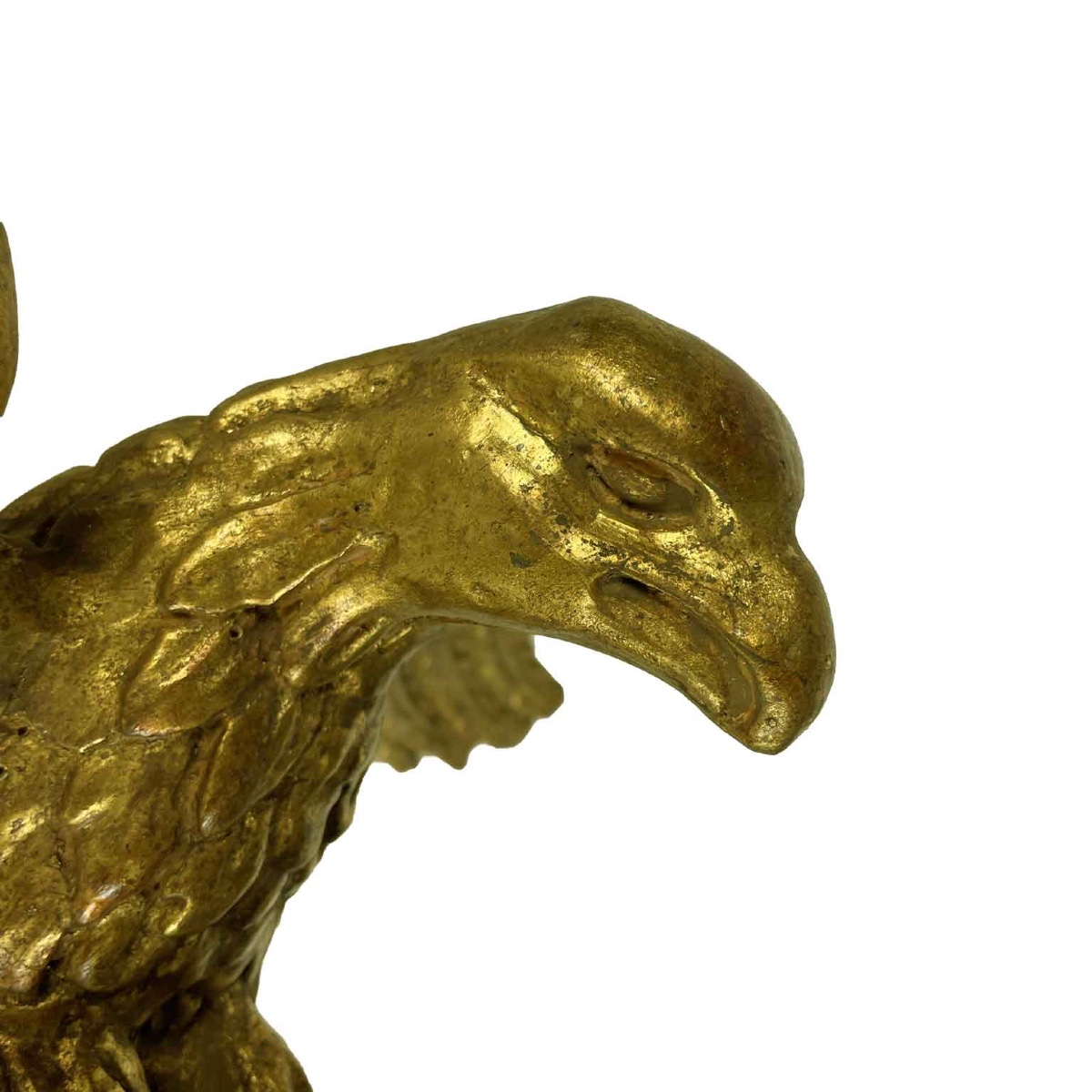 Coppia Di Aquile In Legno Intagliato E Dorato Sculture Italiane Metà 1800-photo-3