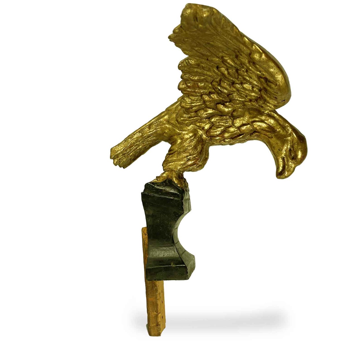 Coppia Di Aquile In Legno Intagliato E Dorato Sculture Italiane Metà 1800-photo-6