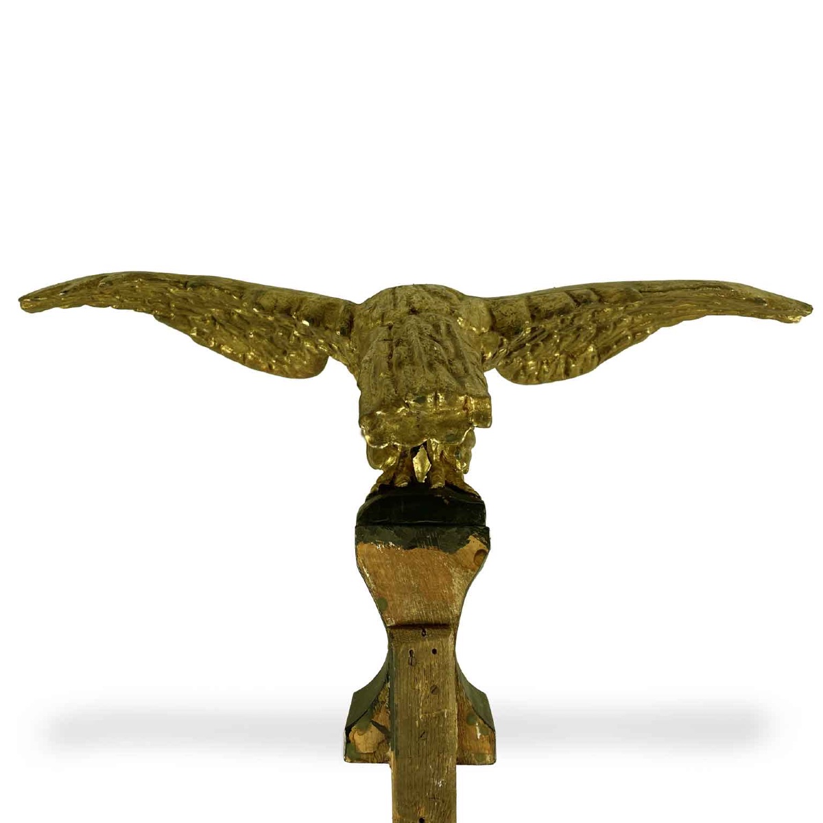 Coppia Di Aquile In Legno Intagliato E Dorato Sculture Italiane Metà 1800-photo-7