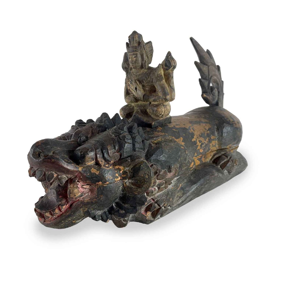 Scultura Di Animale Fantastico Con Divinità-photo-2