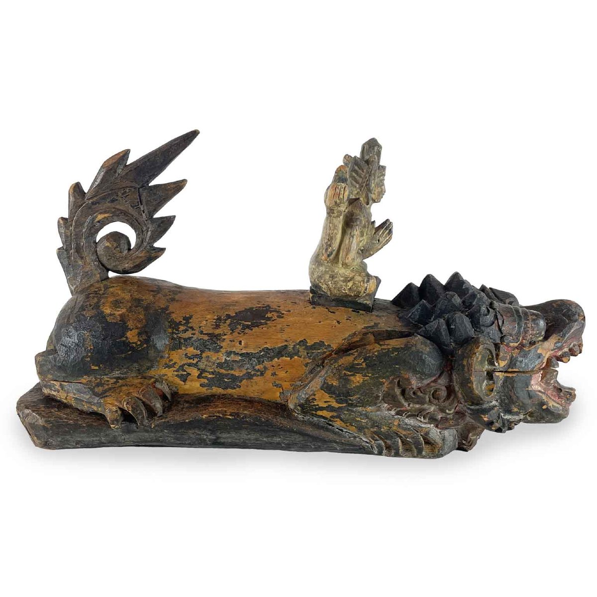 Scultura Di Animale Fantastico Con Divinità-photo-4