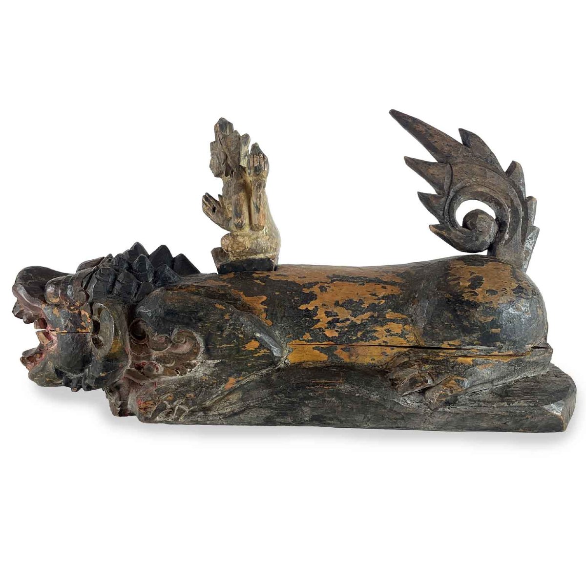 Scultura Di Animale Fantastico Con Divinità-photo-5