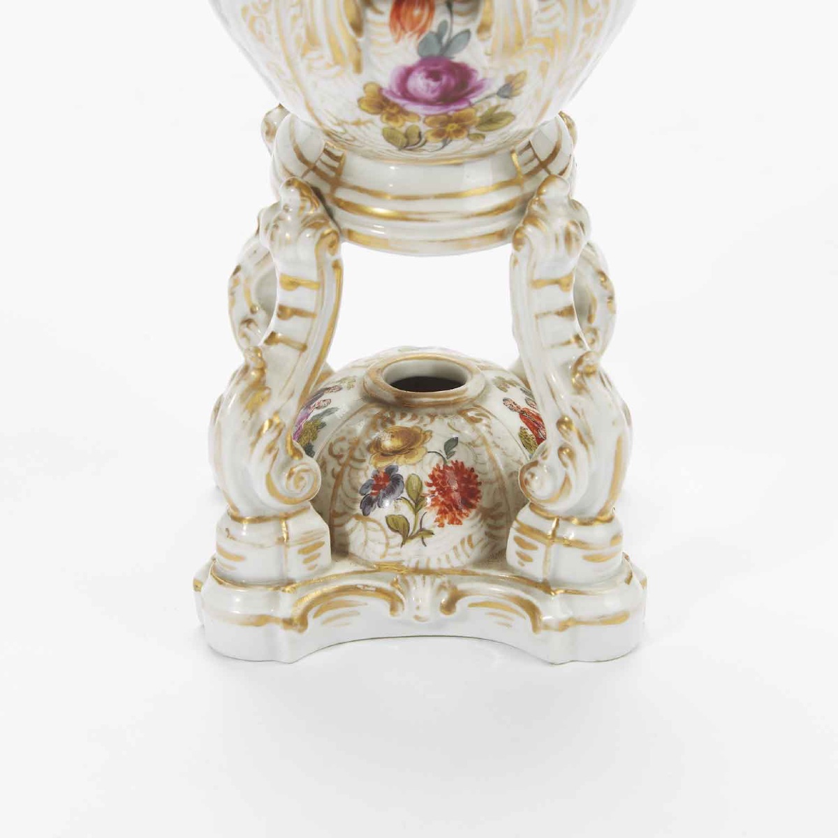 Coppia di Antichi Bruciaprofumi Porcellana Tedesca 1800-photo-7