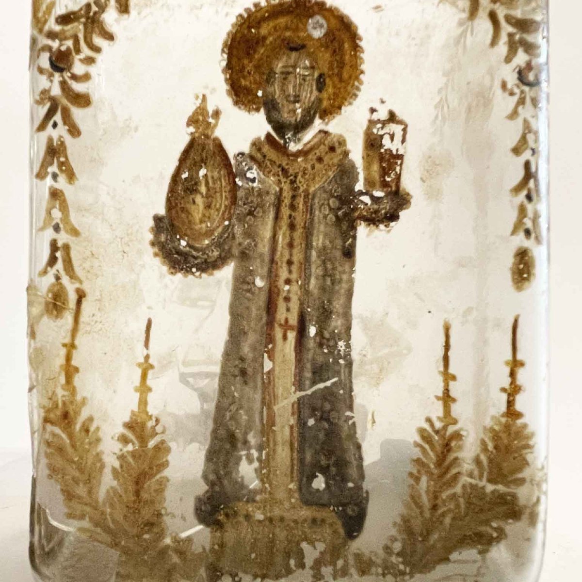 Bottiglia Con La Manna Di San Nicola Fine 1700-photo-1