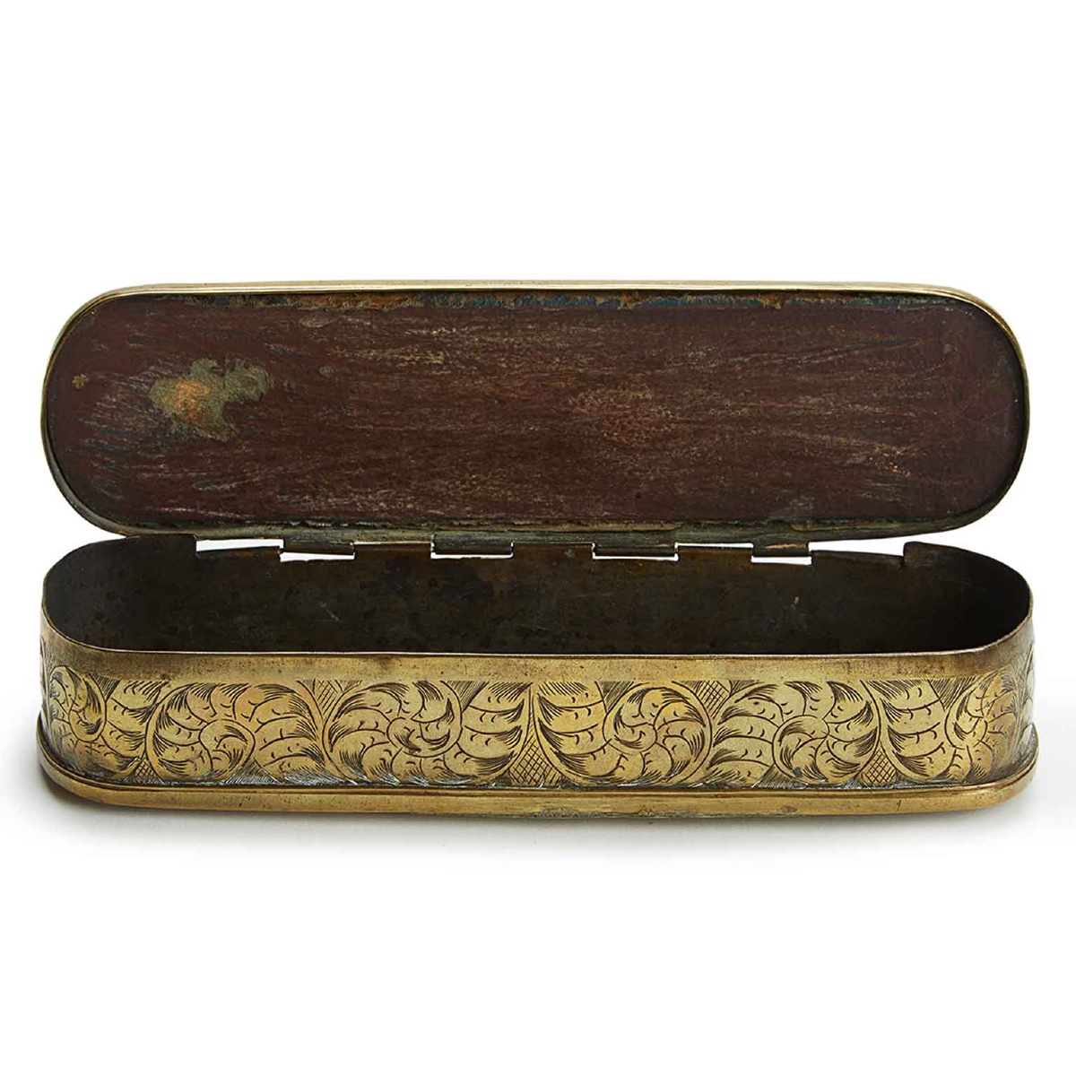Scatola da Tabacco Olandese  in Ottone Incisa 1700 -photo-6