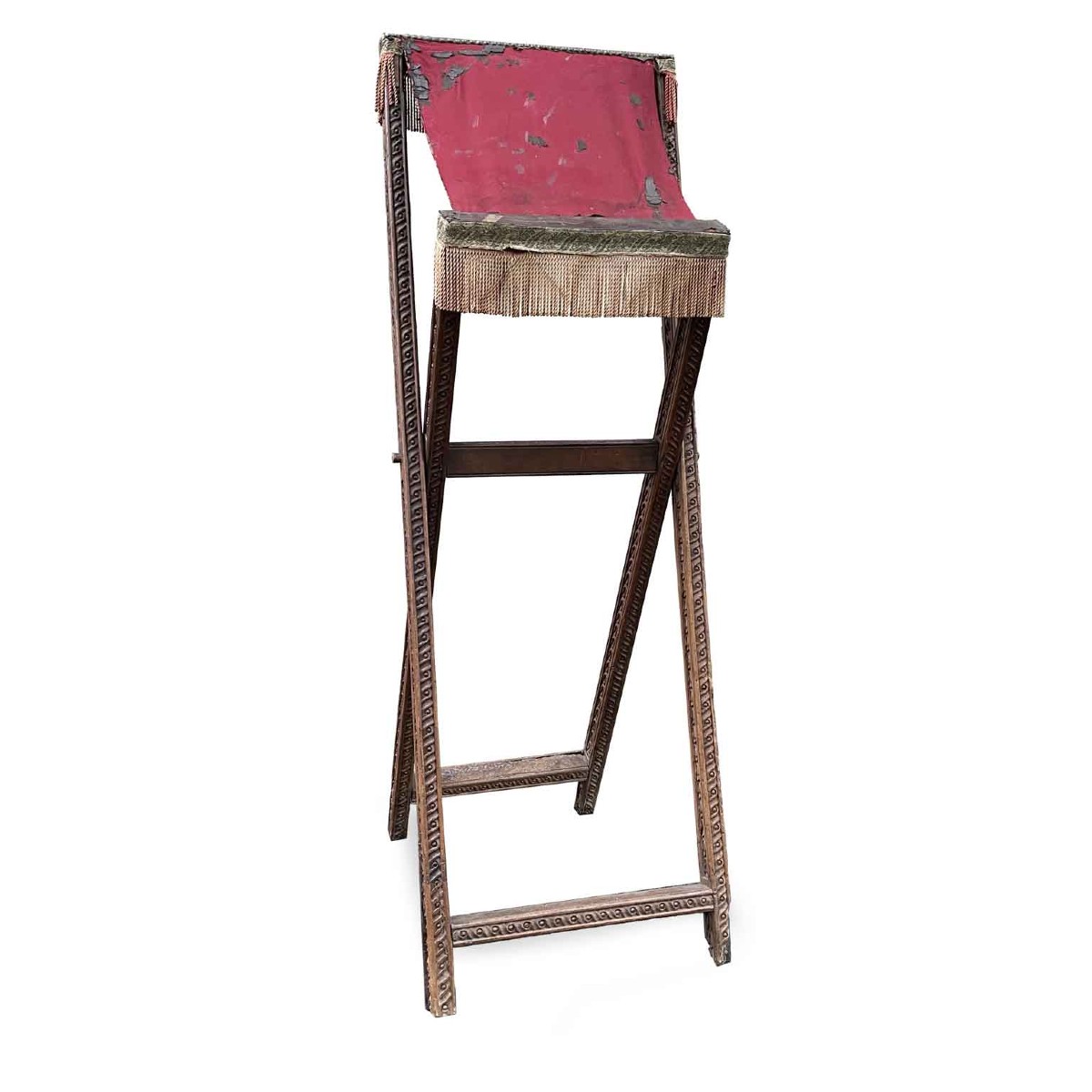 Leggio da Terra Pieghevole In Legno Intagliato 1600
