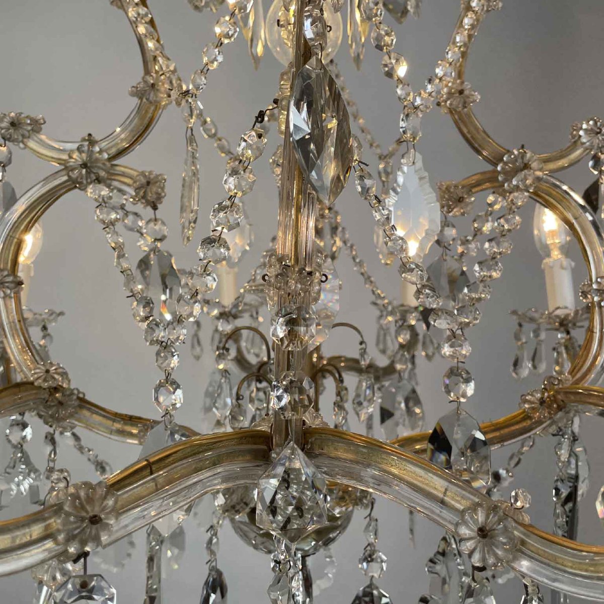 Lampadario In Cristallo Maria Teresa 1950-photo-4