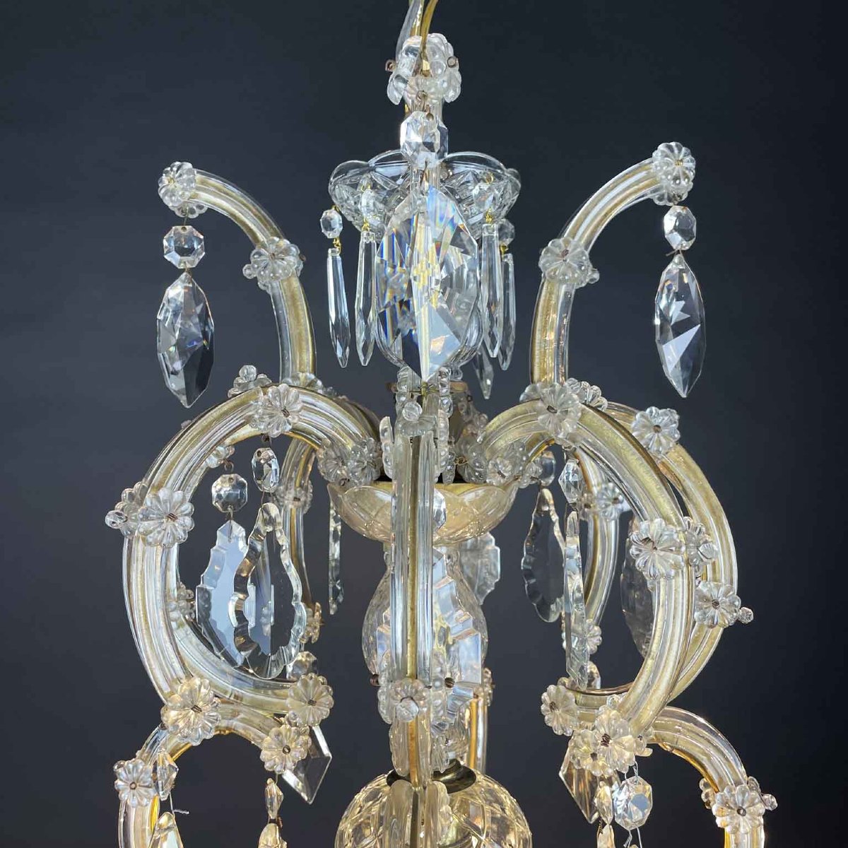 Lampadario In Cristallo Maria Teresa 1950-photo-6