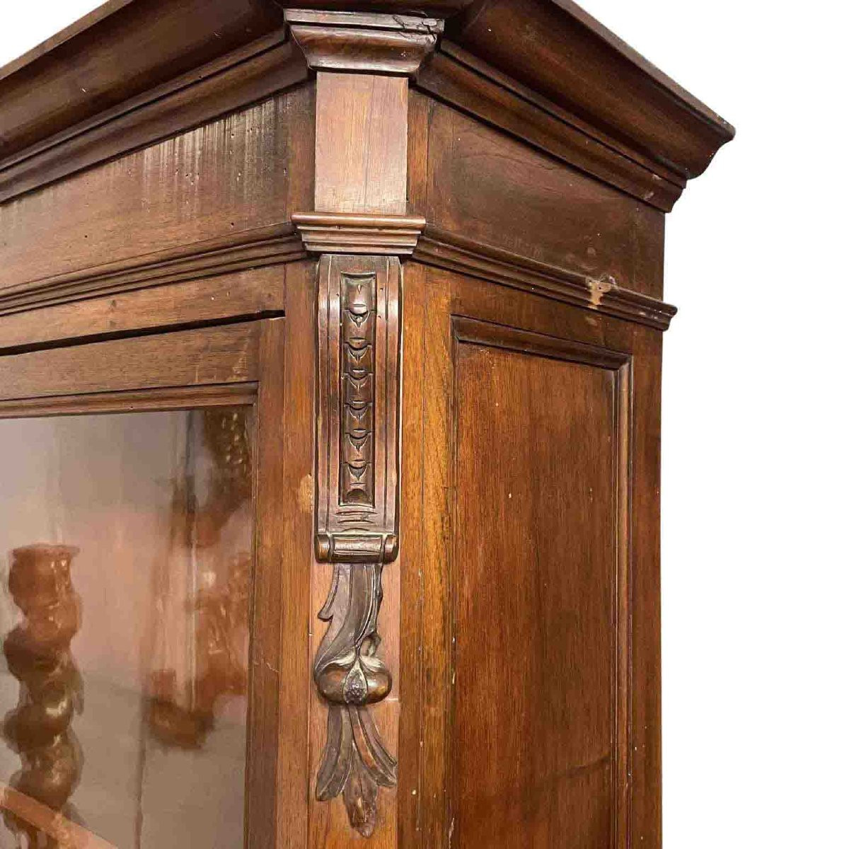 Credenza In Noce A Due Ante Con Alzata 1800-photo-4